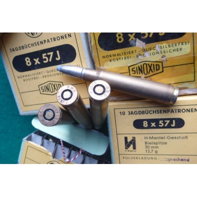 8x57J RWS, lovecké, poloplášť, 12,7 g