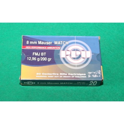 Náboje 8mm Mauser MATCH PPU