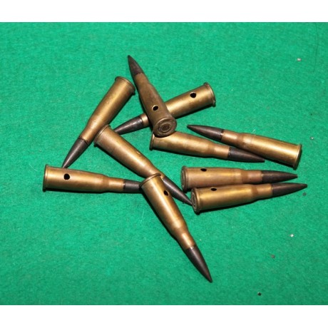 8mm Lebel náboje historické, bez původního obalu, z roku 1932, znehodnocené