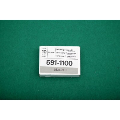 Náboje 7,5mm Swiss pro dlouhé zbraně v orig.balení