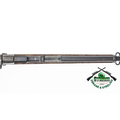Zachovalý Rolling Block v perfektním stavu, vyroben v roce 1871, následně přerážován na 8x58RD.