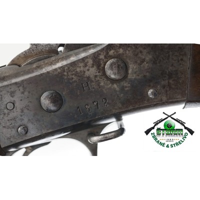 Zachovalý Rolling Block v perfektním stavu, vyroben v roce 1871, následně přerážován na 8x58RD.