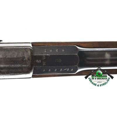 Zachovalý Rolling Block v perfektním stavu, vyroben v roce 1871, následně přerážován na 8x58RD.