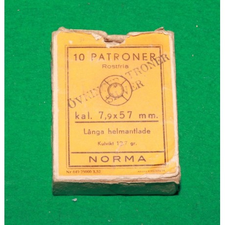 Náboje NORMA v nerezavějícím provedení, ráže 7,5x57