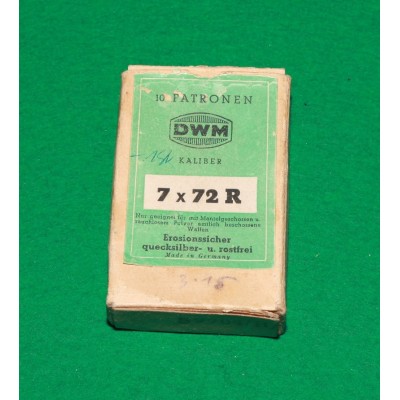 Náboje 7x72R DWM, poloplášť, 9g