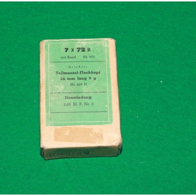 Náboje 7x72R DWM, poloplášť, 9g