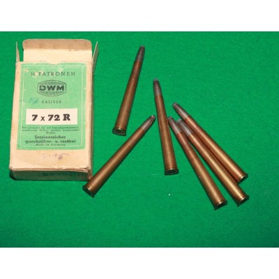 Náboje 7x72R DWM, poloplášť, 9g
