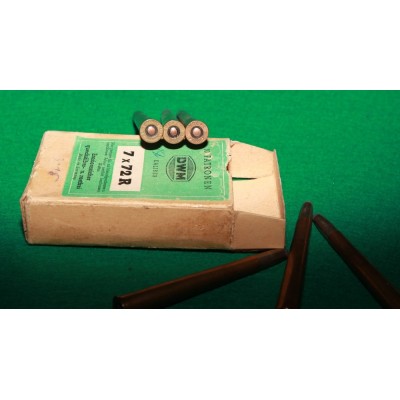 Náboje 7x72R DWM, poloplášť, 9g