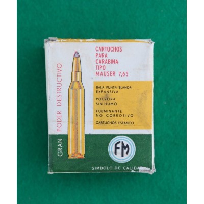 Náboje 7,65x57 Argentinský, SP, rarita