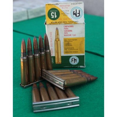 Náboje 7,65x57 Argentinský, SP, rarita