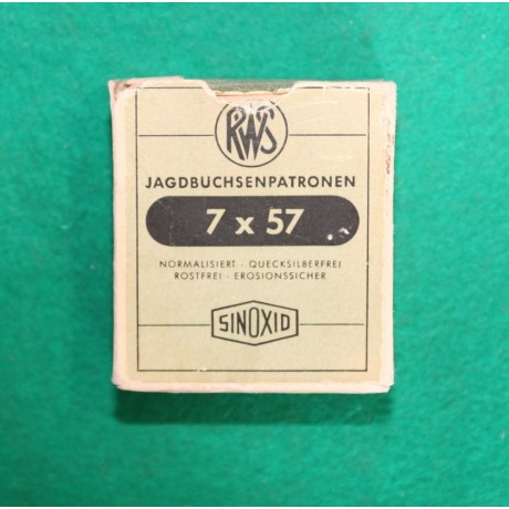 Náboje 7x57 RWS, sbírkové v krabičce - 6 ks
