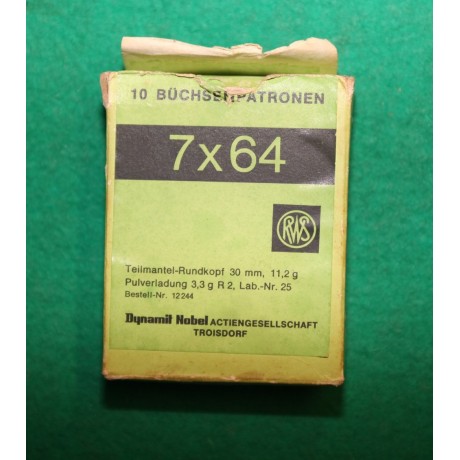 Náboje 7x65R DWM, poloplášť