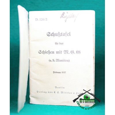 Příručka pro kulometčíky MG08 z roku 1937.originál, rarita v dobrém stavu