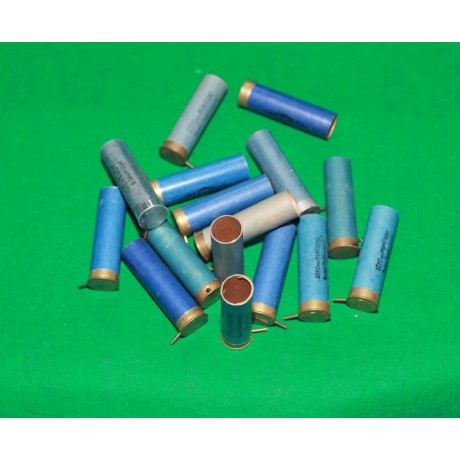 Brokové dutinky ráže 16/65 Lefaucheux, modré