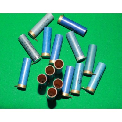 Brokové dutinky ráže 16/65 Lefaucheux, modré