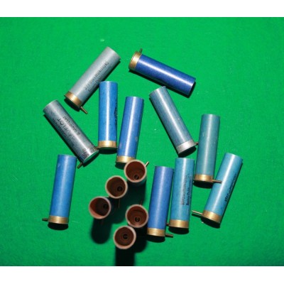 Brokové dutinky ráže 16/65 Lefaucheux, modré