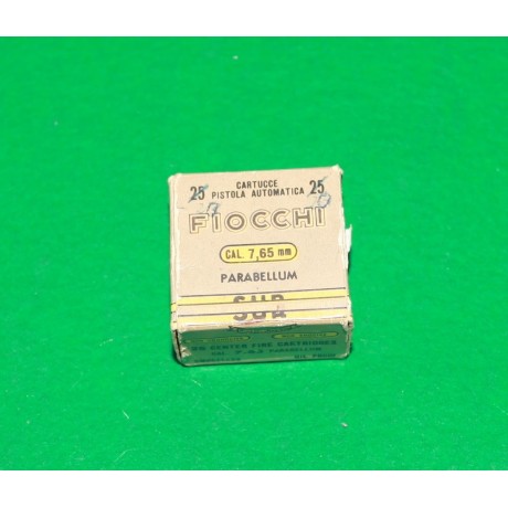 Náboje 7,65 Parabellum od firmy Fiocchi, sbírkové
