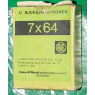 Náboje 7x64 RWS, sbírkové
