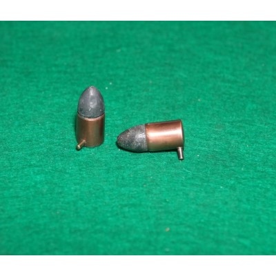 Náboje historické sběratelské Lefaucheux 12mm, perf. stav.