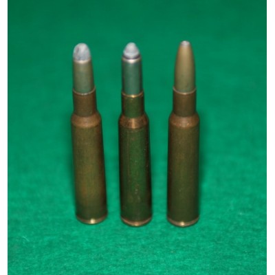 Náboje 7x57 RWS, různá provedení, sbírkové, 3 ks
