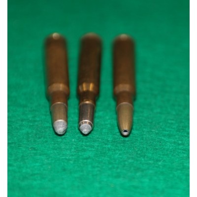 Náboje 7x57 RWS, různá provedení, sbírkové, 3 ks