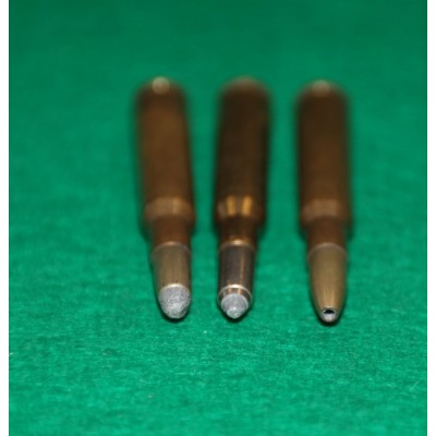 Náboje 7x57 RWS, různá provedení, sbírkové, 3 ks