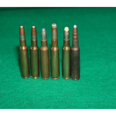 Náboje 7x57 RWS sbírkové, konvolut, různá provedení