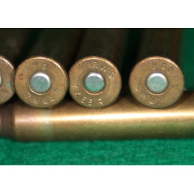 Náboje 7x65R od firmy RWS, sbírkové, perfektní stav.