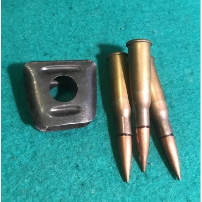 Náboje 8mm Lebel, originály, sbírkové, v rámečku
