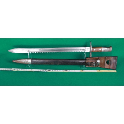 Bajonet Schmidt Rubin M.14 s pilou pro sapéry