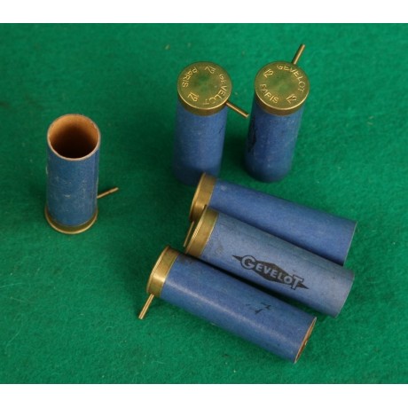 Brokové dutinky systém Lefaucheux, ráže 12, Gévelot