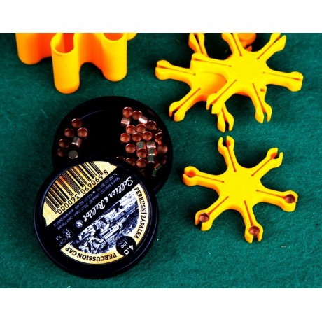 Podavač perkusních zápalek pro revolvery Colt a Remington