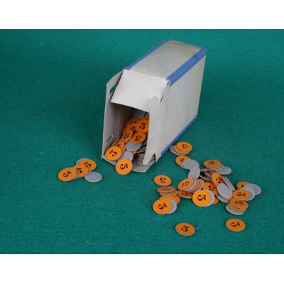 Krytky na brokové náboje kal. 20 s popiskou 3