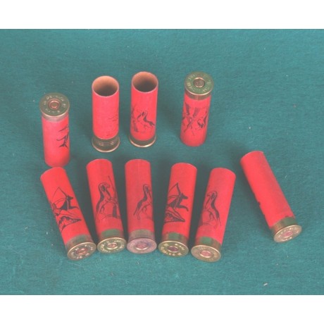 Brokové dutinky karton 16/65 GÉVELOT červené s potiskem