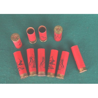 Brokové dutinky karton 16/65 GÉVELOT červené s potiskem