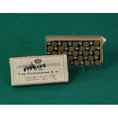Náboje 9mm Švédsko, M91, originální balení