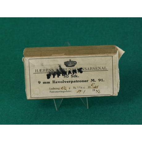 Náboje 9mm Švédsko, M91, originální balení