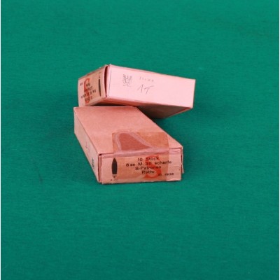 Náboje 8x56R s orlicí rok 1938, balené v původních krabičkách