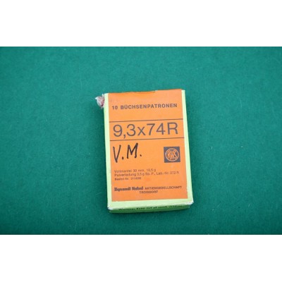 Náboje 9,3x74R RWS, sbírkové