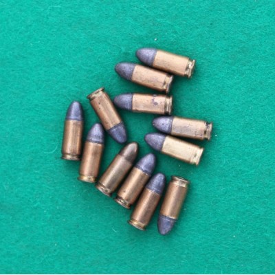 Náboje 9mm Luger, sbírkové, Pb střela