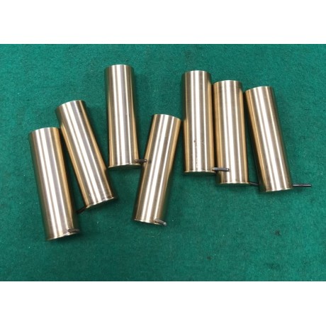 Mosazné dutinky ráže 12 Lefaucheux, opakovaně použitelné.