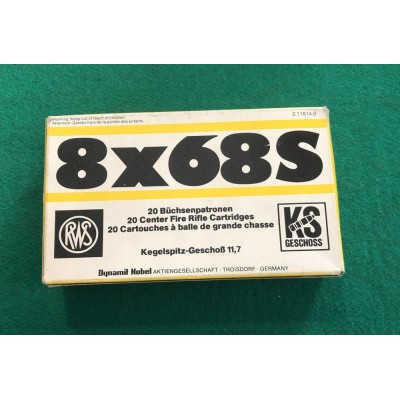 Náboje 8x68S RWS sbírkové