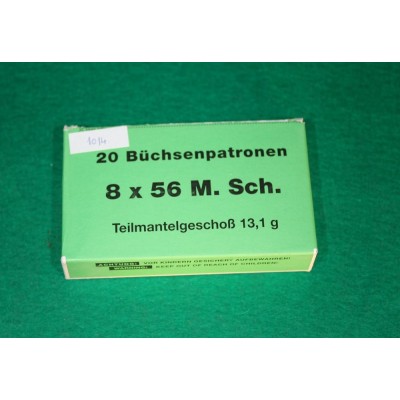 Náboje 8x56 Mannlicher Schonauer