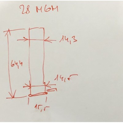 Dutinky Lefaucheux ráže 28