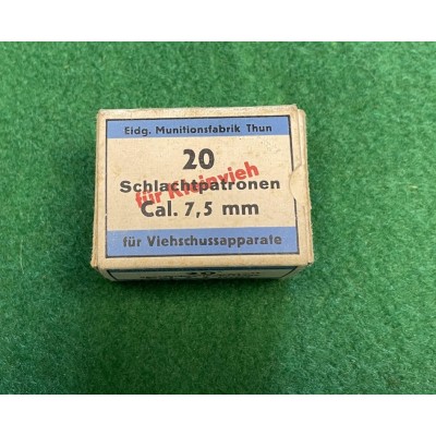 Náboje 7,5 mm Swiss jateční - naprostá rarita