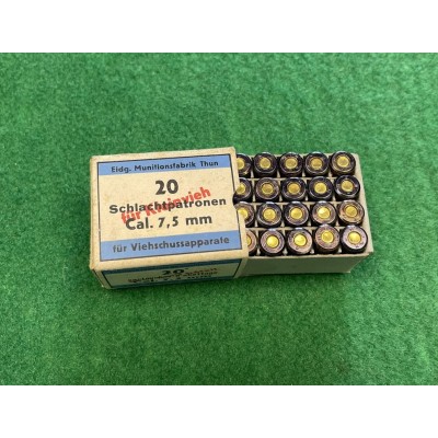 Náboje 7,5 mm Swiss jateční - naprostá rarita