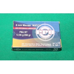 Náboje 8mm Mauser MATCH PPU