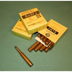 Náboje 8x57I lovecké, poloplášť, 12,7 g