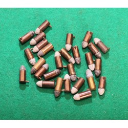 Náboje 7mm Lefaucheux pro revolvery, značeno 7 na dně, sbírkový stav