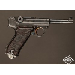 P08 Mauser v.č. 8105, platná zkušebna, pěkná